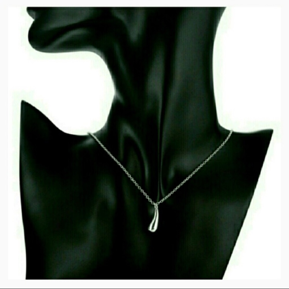 4pcs Set Water Drop 925 Silver Jewelry Necklace - Picture 5 of 8
